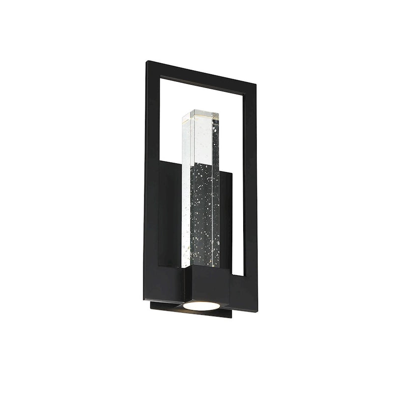 Eurofase Hanson Outdoor LED Wall Sconce, Black/Clear