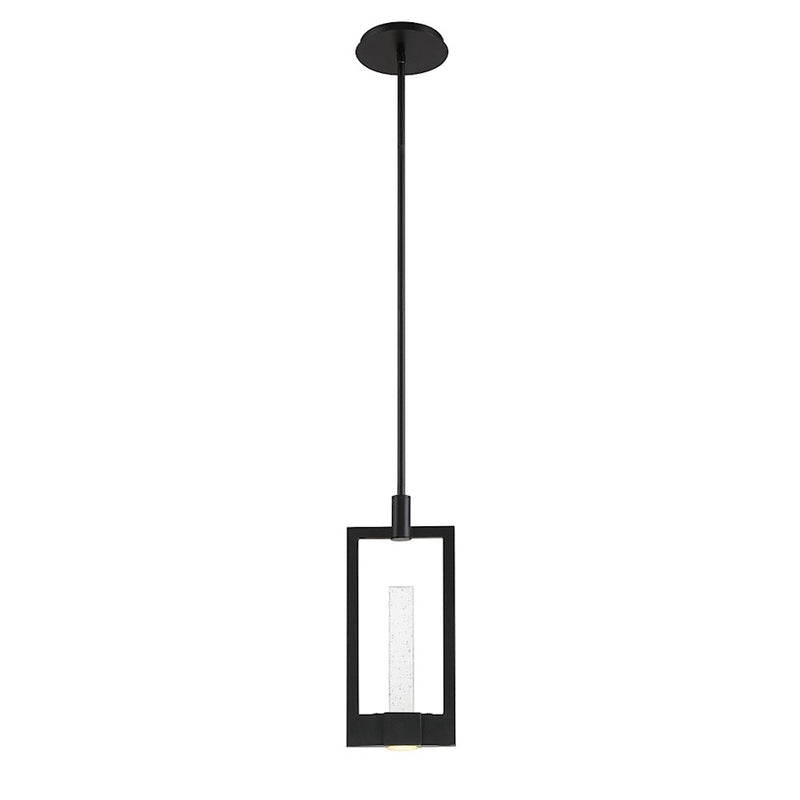 Eurofase Hanson 2-Light LED Pendant, Black/Clear