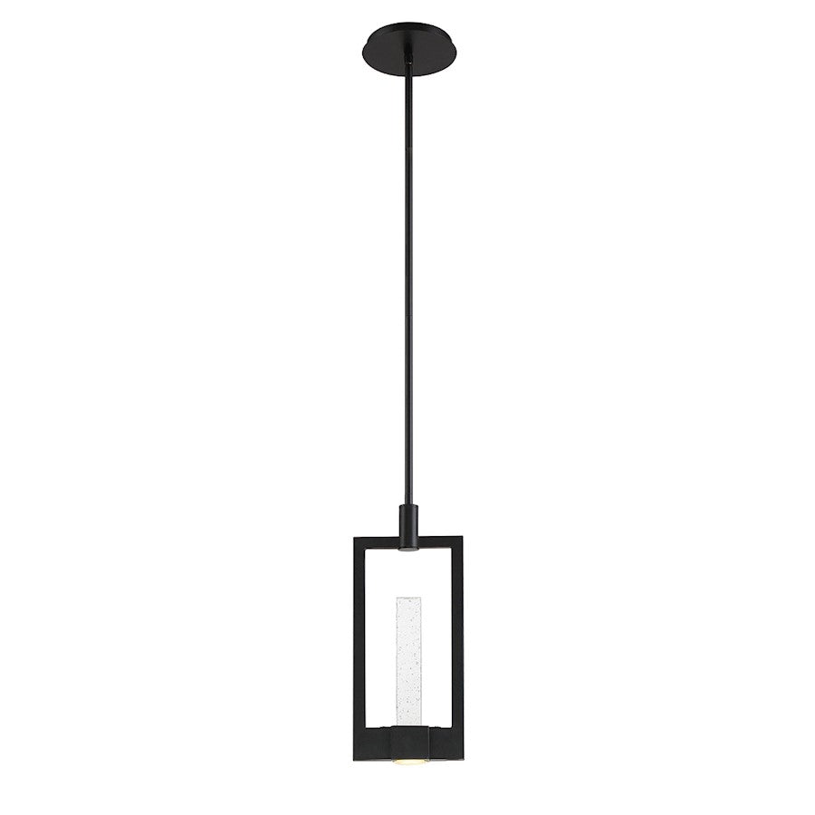 Eurofase Hanson 2-Light LED Pendant, Black/Clear