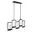 Eurofase Hanson 2-Light LED Pendant, Black/Clear