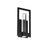 Eurofase Hanson 2-Light LED Pendant, Black/Clear