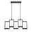 Eurofase Hanson 10-Light Linear LED Chandelier, Black/Clear