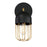 Eurofase Palmerston 1-Light Wall Sconce, Matte Black/Gold