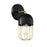 Eurofase Palmerston 1-Light Wall Sconce, Matte Black/Gold