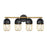Eurofase Palmerston Bathbar, Matte Black/Gold