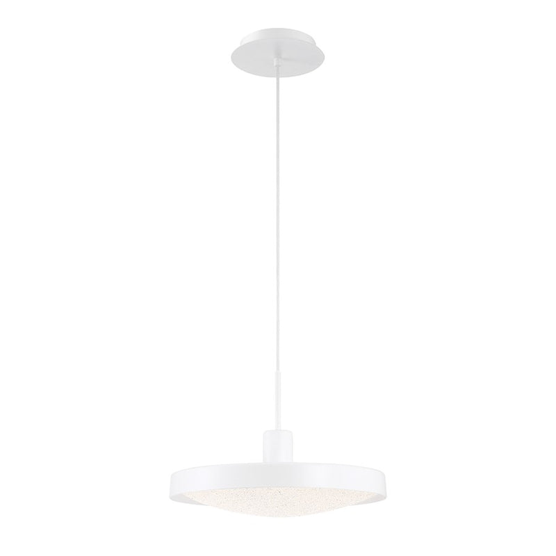 Eurofase Sandstone LED Pendant, White/Clear