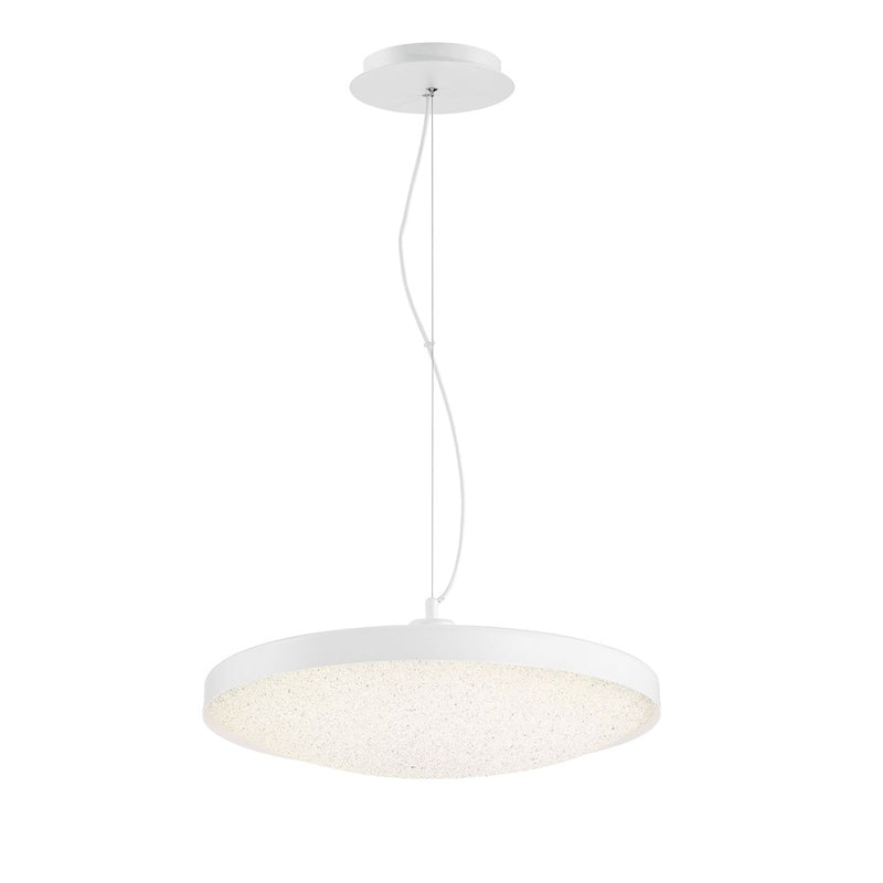 Eurofase Sandstone LED Pendant, White/Clear