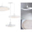 Eurofase Sandstone Large LED Pendant, White/Clear