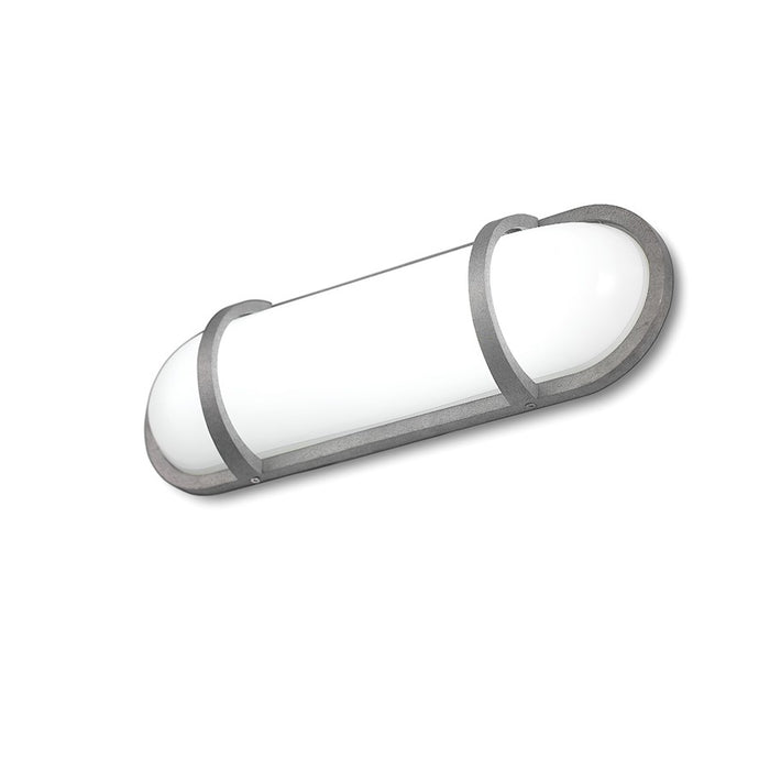 Eurofase Osler Outdoor Small Wall Sconce, Textured Silver/White