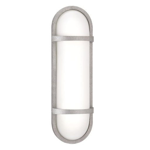 Eurofase Osler Outdoor Large Wall Sconce, Textured Silver/White