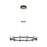Eurofase Albany LED Chandelier, Deep Black/Brass/Soft White