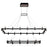 Eurofase Altamont LED Chandelier, Nickel/Black/Soft White