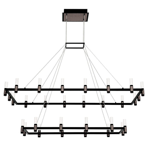Eurofase Altamont LED Chandelier, Nickel/Black/Soft White