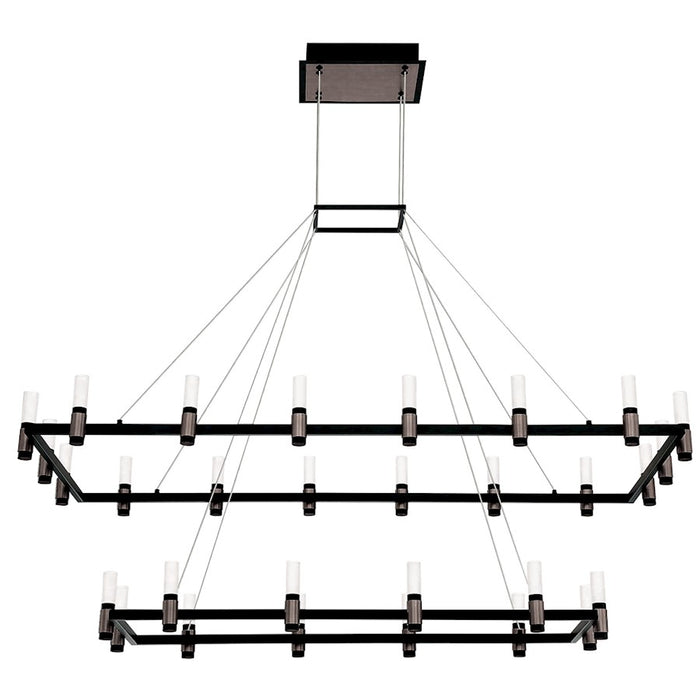 Eurofase Altamont LED Chandelier, Nickel/Black/Soft White