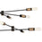 Eurofase Albany 12-Lt LED Chandelier/Semi-Flush, Black/Brass/White