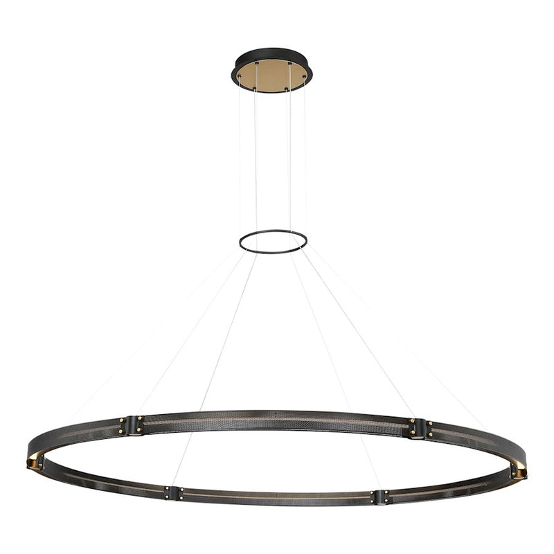 Eurofase Admiral LED Chandelier, Matte Black/Brass/Soft White