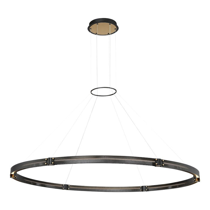 Eurofase Admiral LED Chandelier, Matte Black/Brass/Soft White