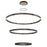 Eurofase Admiral 62in 3-Tier LED Round Chandelier | Matte Black Mesh & Brass Modern Statement Light | Foyer & Great Room Chandelier | 212W 3000K Dimmable | Model 37056-018