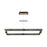 Eurofase Admiral 42in LED Linear Chandelier | Matte Black Mesh & Brass Modern Dining Light | Kitchen Island & Dining Room Pendant | 60W 3000K Dimmable | Model 37060-015