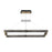 Eurofase Admiral 42in LED Linear Chandelier | Matte Black Mesh & Brass Modern Dining Light | Kitchen Island & Dining Room Pendant | 60W 3000K Dimmable | Model 37060-015