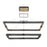 Eurofase Admiral 50in 2-Tier LED Chandelier | Matte Black Mesh & Brass Modern Statement Light | Dining Room & Foyer Chandelier | 134W 3000K Dimmable | Model 37061-012