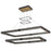 Eurofase Admiral 50in 2-Tier LED Chandelier | Matte Black Mesh & Brass Modern Statement Light | Dining Room & Foyer Chandelier | 134W 3000K Dimmable | Model 37061-012