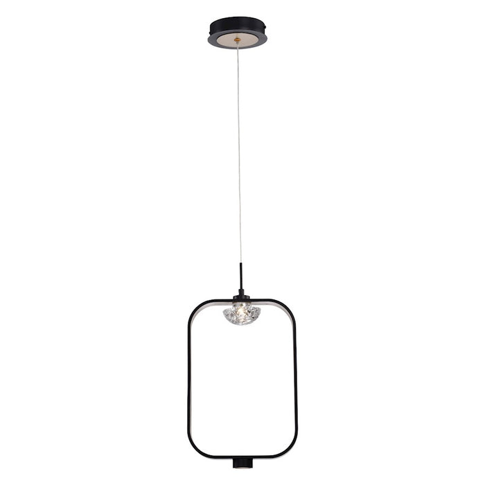 Eurofase Dagmar LED Pendant, Black/White & Clear