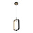 Eurofase Dagmar LED Pendant, Black/White & Clear