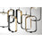 Eurofase Dagmar 9-Light LED Chandelier, Black/White & Clear