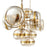 Eurofase Nottingham 10-Light Oval Chandelier, Brass/Tinted Amber