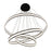 Eurofase Forster 3-Tier LED Chandelier, Black/Soft White