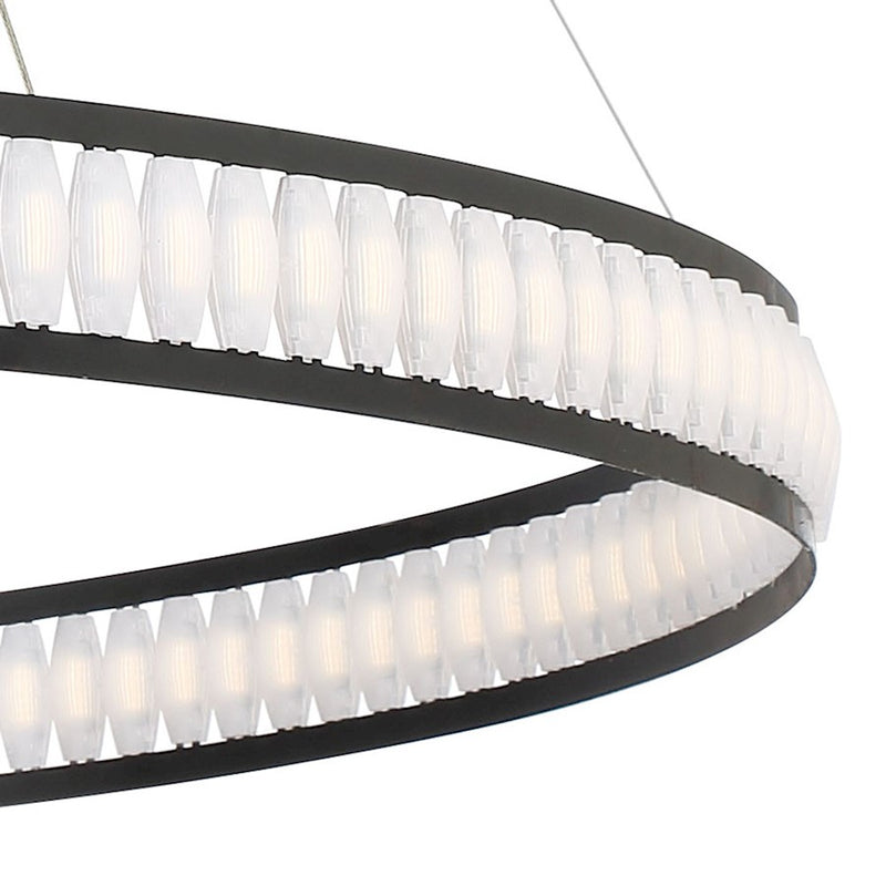 Eurofase Forster LED Chandelier, Black/Soft White