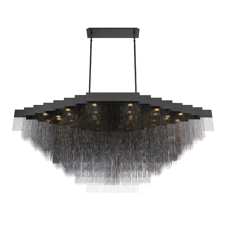 Eurofase Bloomfield Oval LED Chandelier, Antique Brush Gold