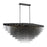 Eurofase Oval LED Chandelier, Black