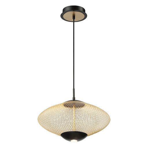 Eurofase Park LED Pendant, Black/Gold