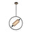 Eurofase Seamore 1-Light Pendant, Black/Gold