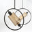 Eurofase Seamore 1-Light Pendant, Black/Gold