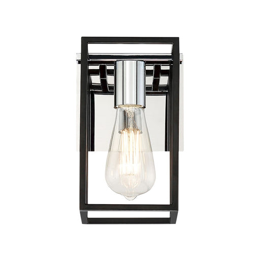 Eurofase Stafford 1-Light Wall Sconce, ChromeBlack