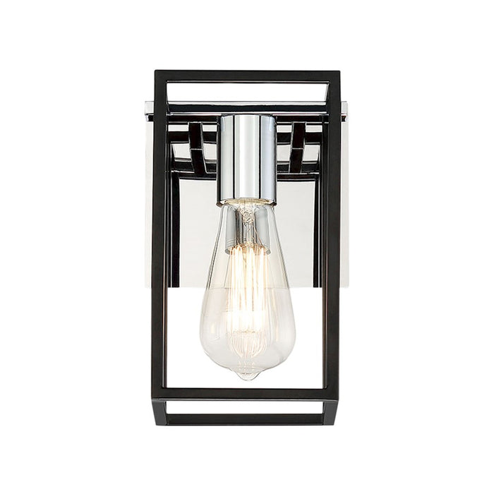 Eurofase Stafford 1-Light Wall Sconce, ChromeBlack
