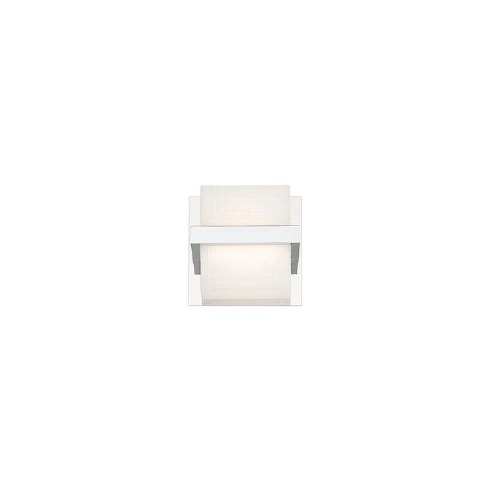Eurofase Raylan 1-Light LED Wall Sconce, Chrome/White