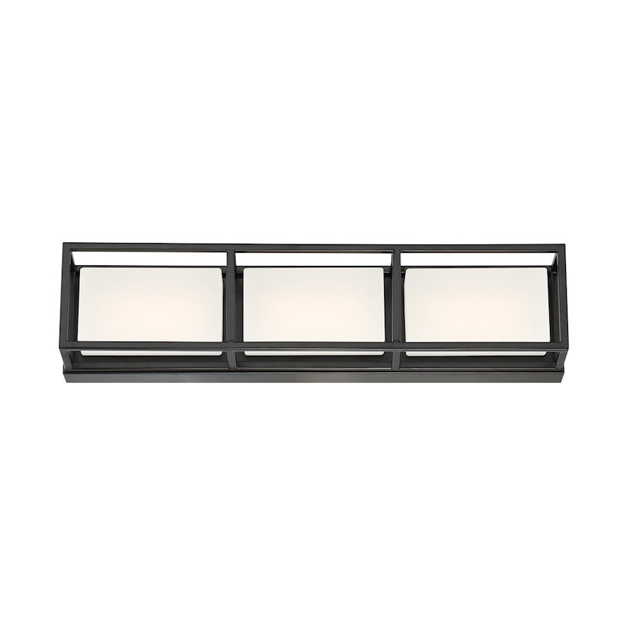 Eurofase Tamar Small LED Bathbar, Black/Frost White