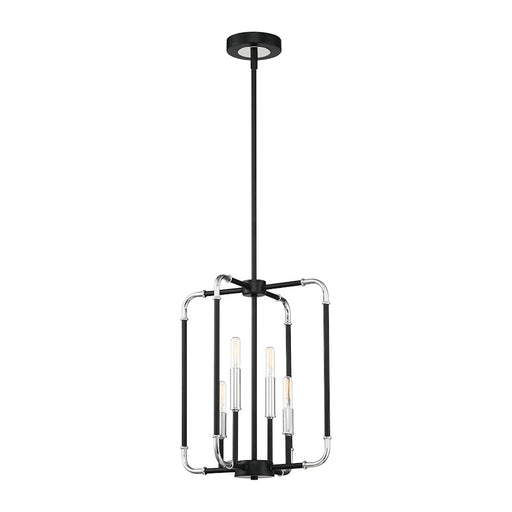 Eurofase Percy 4-Light Chandelier, ChromeBlack