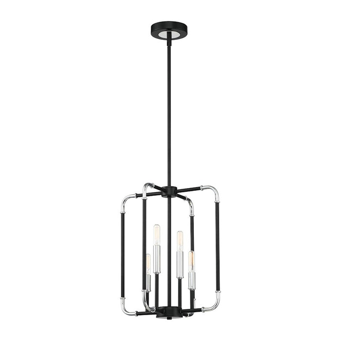 Eurofase Percy 4-Light Chandelier, ChromeBlack