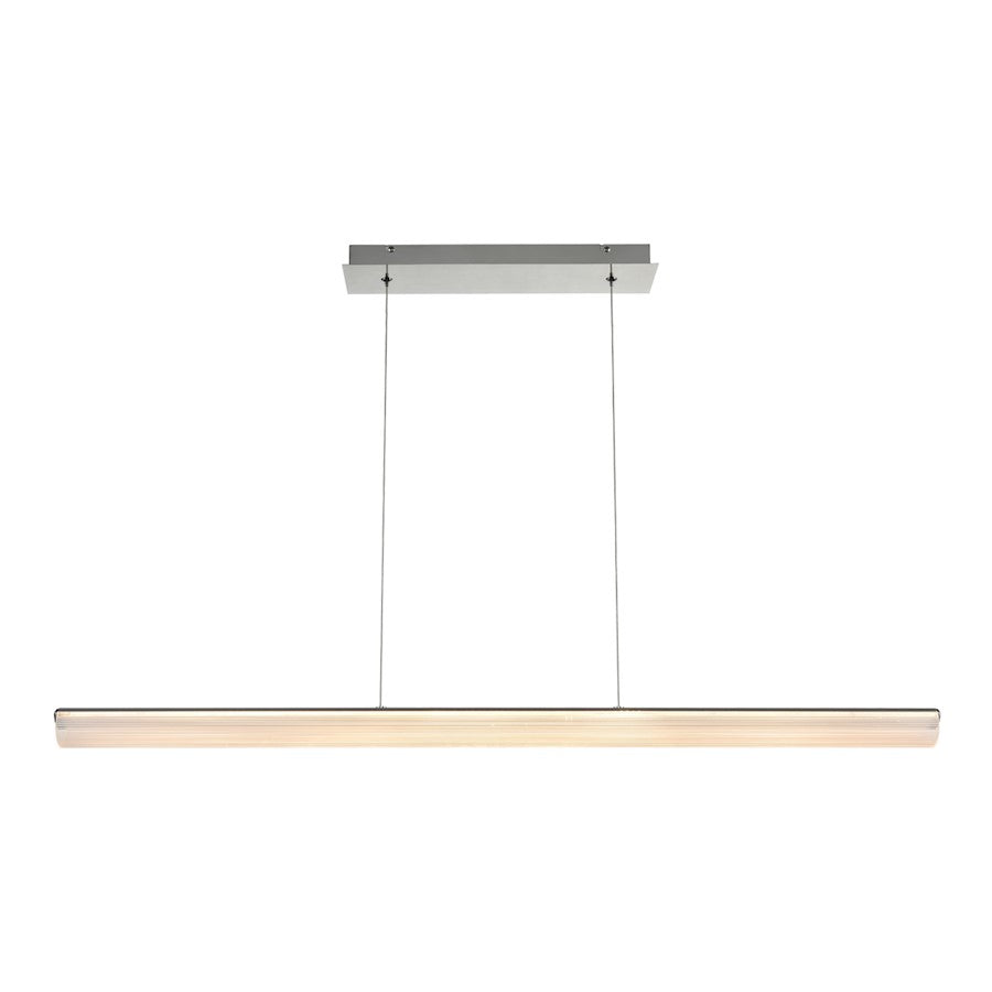 Eurofase Landor Linear LED Pendant, Chrome/White