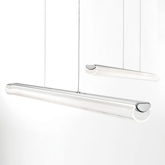 Eurofase Landor Linear LED Pendant, Chrome/White