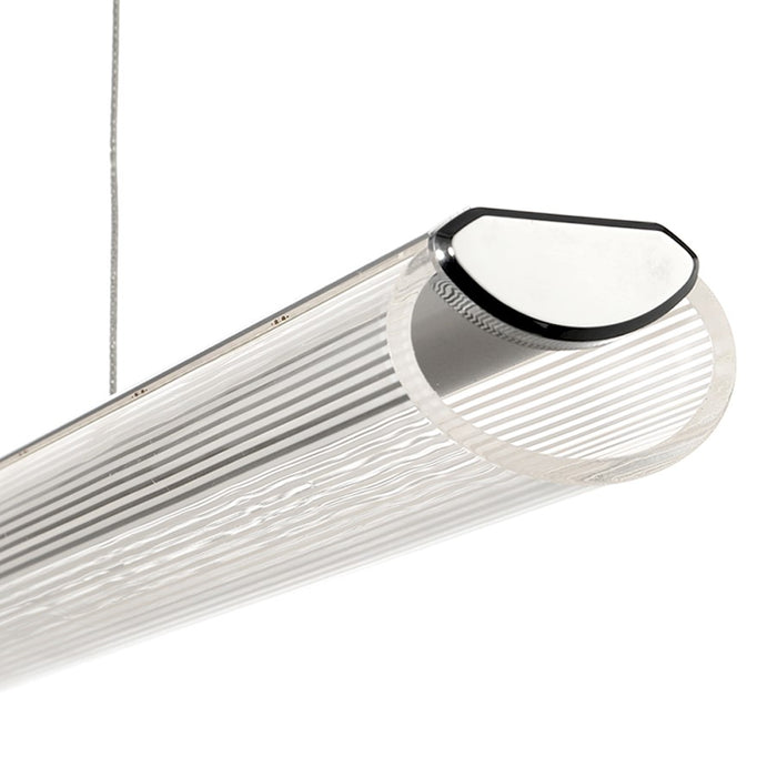 Eurofase Landor Linear LED Pendant, Chrome/White