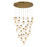 Eurofase Paget LED Chandelier, Gold/Clear