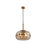Eurofase Nottingham Pendant, Brass/Tinted Amber
