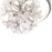 Eurofase Clayton LED Chandelier, Silver, Brushed Gold/Clear