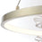 Eurofase Clayton LED Chandelier, Silver, Brushed Gold/Clear